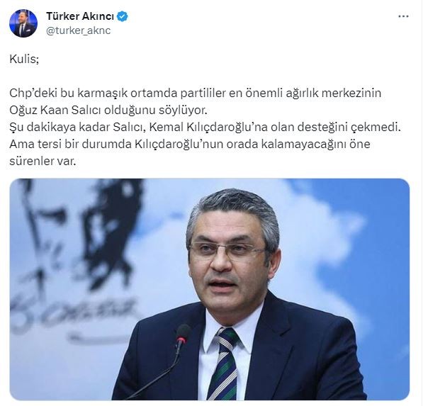 CHP'de kaos sürüyor! Gözler Oğuz Kaan Salıcı'da