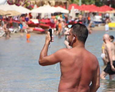 Bodrum'da Sicaklik Gölgede 45 Derece