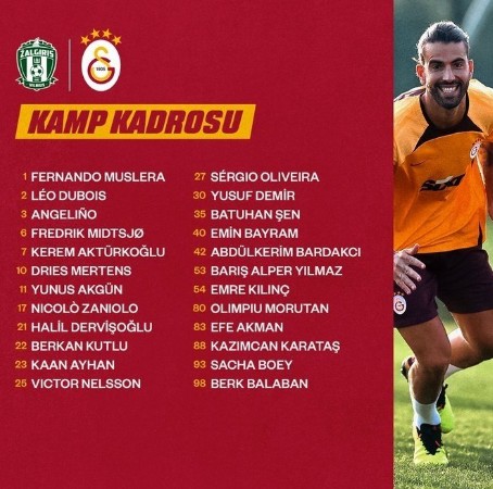 Galatasaray'ın Zalgiris maçı kamp kadrosu açıklandı! 2 eksik yer aldı...