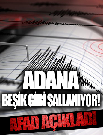 Adana'da yeni deprem