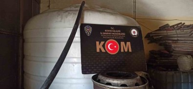Konya'da 13 Bin 500 Litre Kaçak Akaryakit Ele Geçirildi