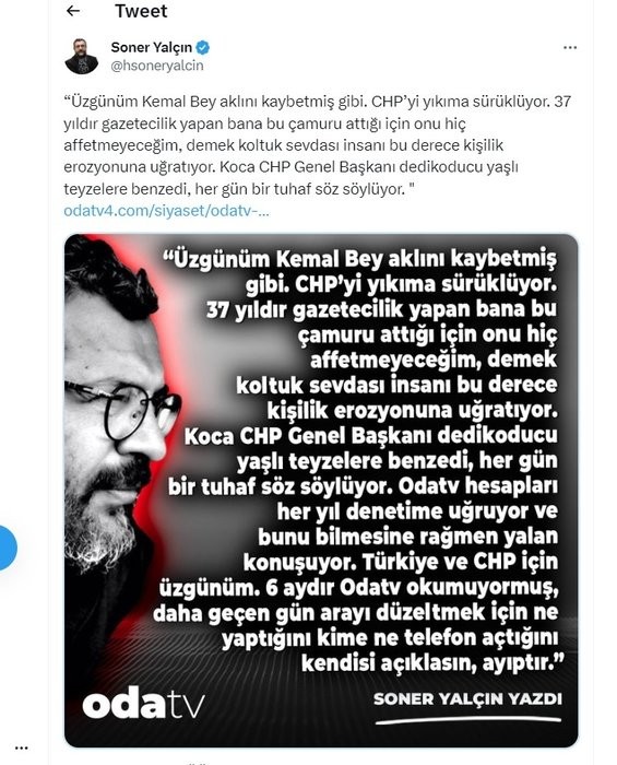 Fondaş medyada ortalık toz duman! Odatv ve Kemal Kılıçdaroğlu kavgasına o isim de dahil oldu: Hodri meydan!