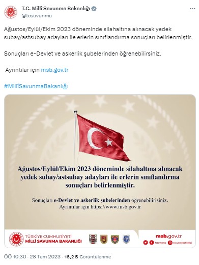 MSB duyurdu: Askerlik yerleri açıklandı!