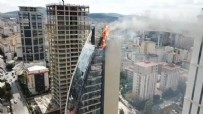 Ataşehir'de 17 katlı binada yangın