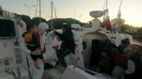 Çanakkale'de 45 kaçak göçmen kurtarıldı