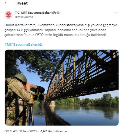 Mehmetçik sınırda kuş uçurtmuyor: 13 kişi yakalandı