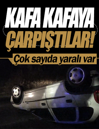 Çanakkale'de iki otomobil kafa kafaya çarpıştı: 5 yaralı