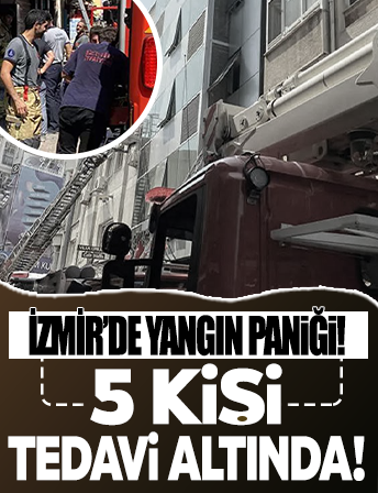 İzmir'de otelde yangın paniği!