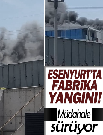 Esenyurt'ta fabrika yangını! ekibi sevk edildi