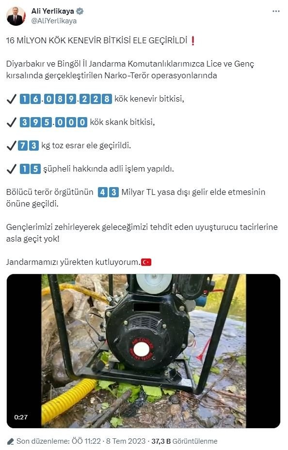 Terör örgütü PKK'nın finans kaynağına darbe! 43 milyar TL yasa dışı gelir elde etmesi engellendi