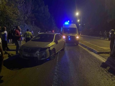 Tekirdag'da Otomobilin Çarptigi Motosikletli Kurye Yaralandi