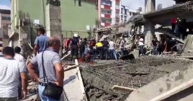 Hatay Dörtyol’da inşaatta göçük! İşçiler enkaz altında!