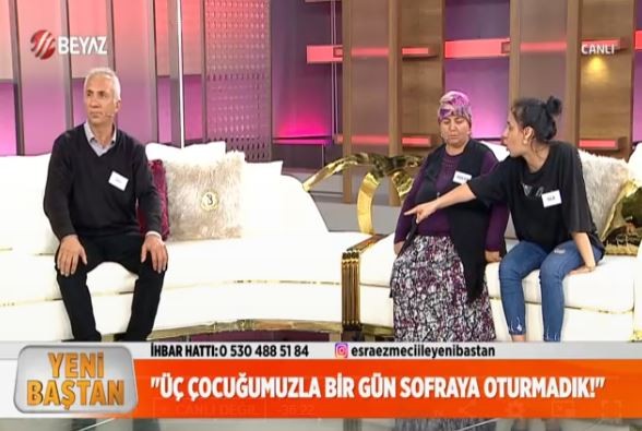 Esra Ezmeci ile Yeni Baştan programında kavga! Baba kız birbirine girdi