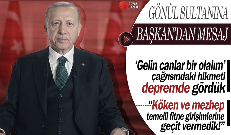Başkan Erdoğan'dan Hacı Bektaş-ı Veli mesajı