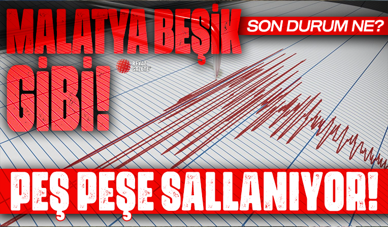 Malatya beşik gibi sallanıyor! Bir deprem daha...