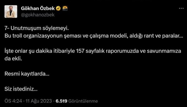 İmamoğlu'nun dava açtığı Gökhan Özbek İBB'nin trol yapılanmasını ifşa etti: Vız gelir, tırıs gidersin...