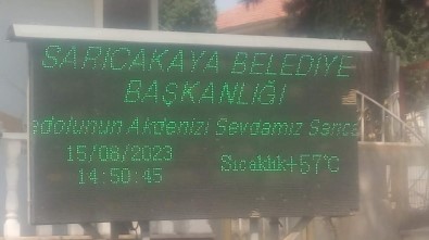 57 Derece Sicakligin Resmidir