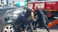 Samsun'da 4 Araçli Kaza Açiklamasi 2 Yarali