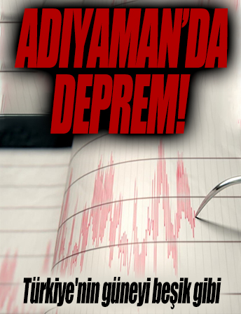 Adıyaman'da 4.1 büyüklüğünde deprem