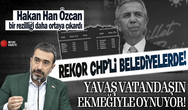 CHP'li belediye demek zulüm demek! Hakan Han Özcan ortaya çıkardı, halk ekmek satış fiyatları...