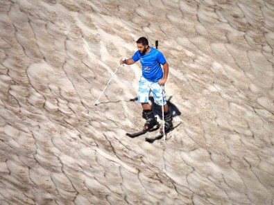 40 Derece Sicakta Kayak Yapti