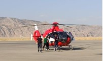 Sirnak'ta Helikopter Ambulans Kanser Hastasi Için Havalandi