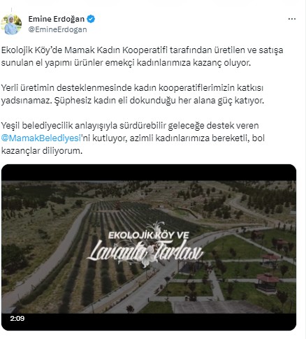 Emine Erdoğan'dan Ekolojik Köy’e ziyaret