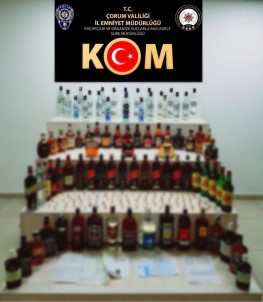 Çorum Polisinden Kaçak Içki Operasyonu