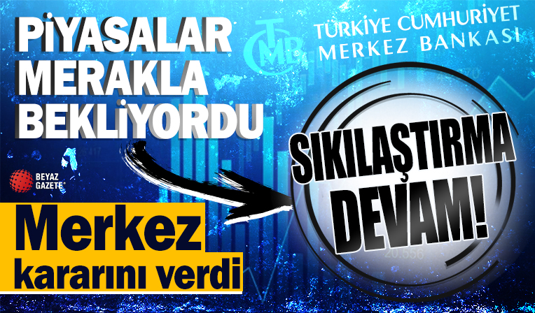 Merkez Bankası, faiz kararını açıkladı
