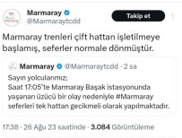 Marmaray'da Hareketli Saatler Açiklamasi Tren Gelirken Raylara Atladi