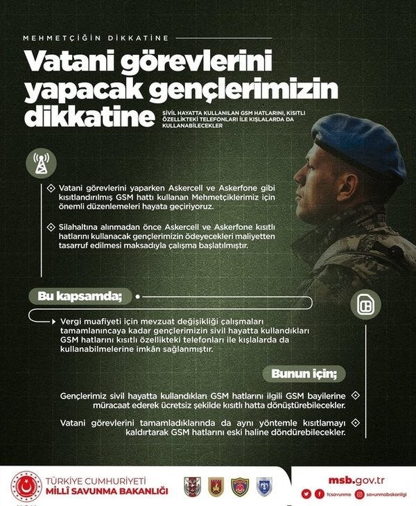 Kışlada sivil hat dönemi! MSB ayrıntıları duyurdu