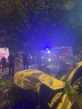 Ankara'da Asiri Süratli Araç Agaca Çarpti Açiklamasi 4 Yarali