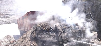 Kütahya'da Kamyon Yangini