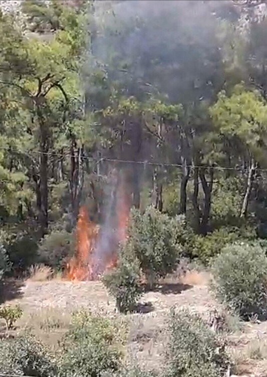 Milas yangınında sabotaj şüphesi: Görüntüler ortaya çıktı