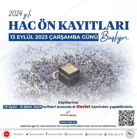 Erbaş duyurdu! Hac ön kayıtları başlıyor