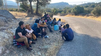 Ayvacik'ta 8 Kaçak Göçmen Ile 3 Göçmen Kaçakçisi Yakalandi