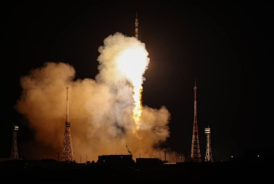 Rusya'nin Soyuz MS-24 Uzay Araci Kazakistan'dan Firlatildi