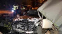 Konya’da otomobil bahçeye uçtu: 4 yaralı