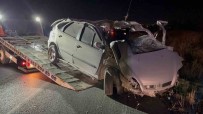 Sarampole Yuvarlanan Otomobil Hurdaya Döndü, Sürücü Hayatini Kaybetti