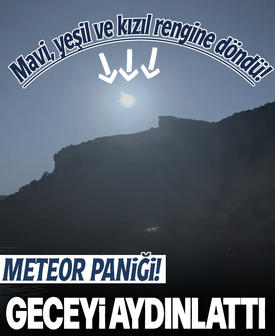 Doğuda meteor paniği: Gökyüzü önce mavi ve yeşile sonra kızıla döndü