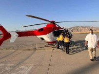 Ambulans Helikopter Pnömoni Entübe Olan 40 Günlük Bebek Için Havalandi