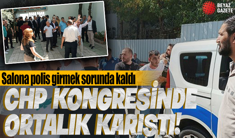 CHP Siirt İl Kongresi'nde ortalık karıştı! Polis olaya müdahale etti: Gözaltılar var