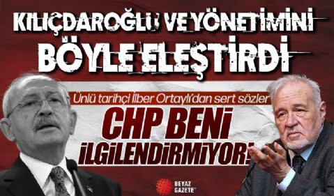 İlber Ortaylı’dan Kemal Kılıçdaroğlu’na sert sözler: CHP beni ilgilendirmiyor… Mecbur muyuz!