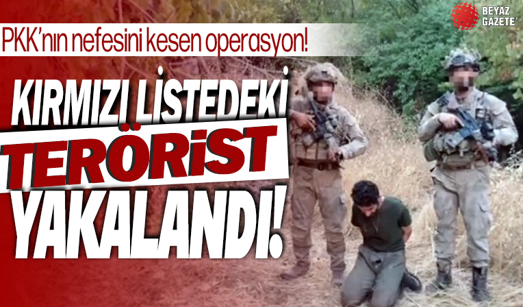Kırmızı kategoride aranan terörist sağ ele geçirildi! Şehitlerimizin kanı yerde kalmadı