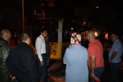 Baskan Özcan, Yangin Ve Sel Çalismalarini Yakindan Takip Etti
