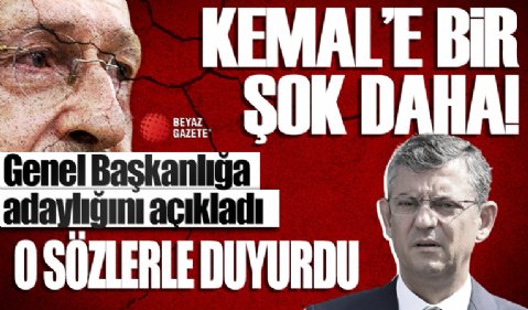 CHP'de Kılıçdaroğlu'na bir rakip daha: Genel Başkanlığa adaylığını resmen açıkladı