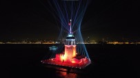 Kiz Kulesi Ve Istanbul Bogazi Havadan Görüntülendi
