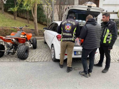 Atasehir'de Off Road Motosikletiyle Drifte 22 Bin 165 TL Ceza