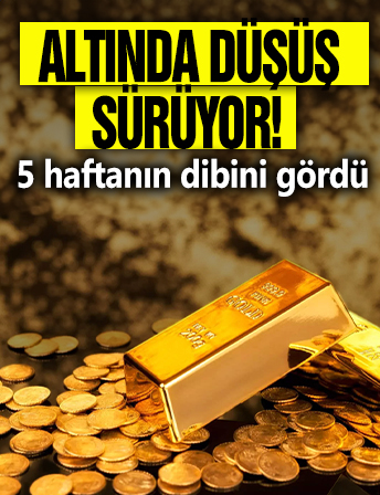 Altında düşüş sürüyor! 5 haftanın dibini gördü