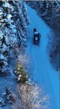 Giresun'da Yayla Yollarindaki Karla Mücadele Çalismalari Dronla Görüntülendi Haberi